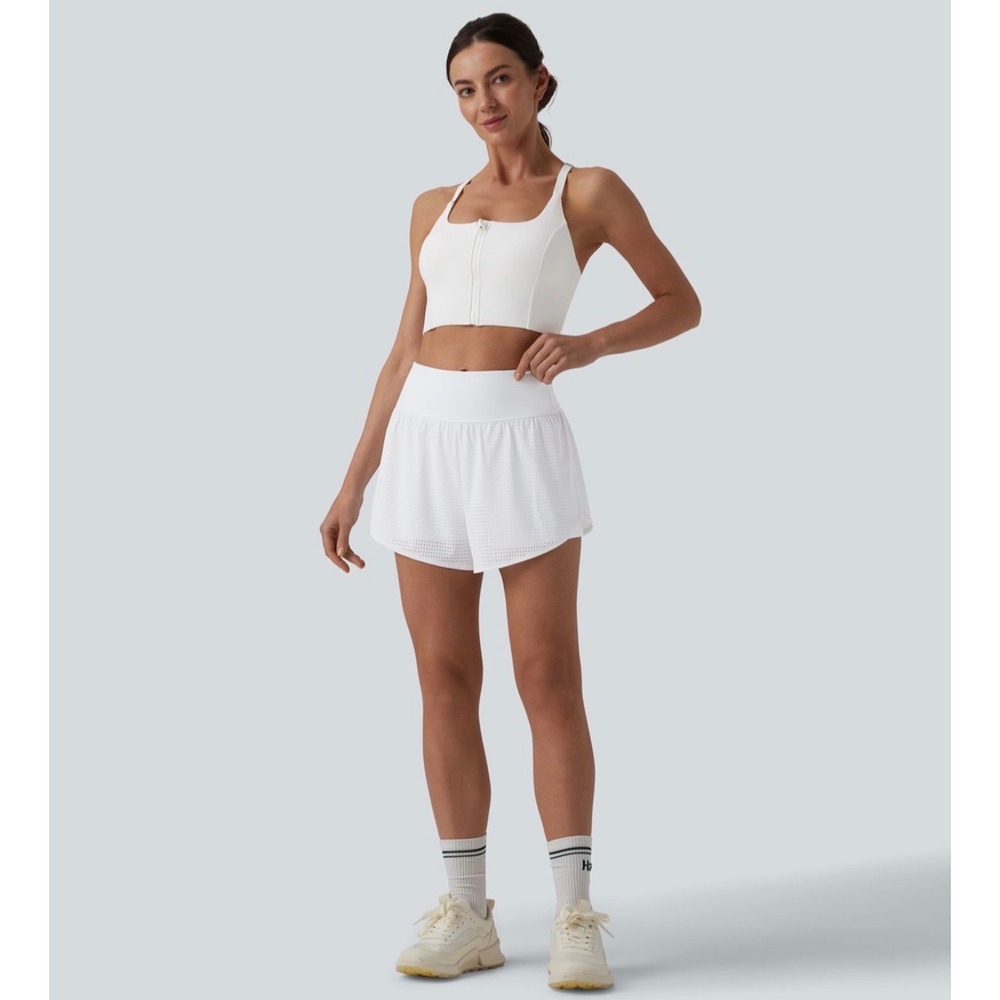 HALARA White Athletic Skort Shorts
